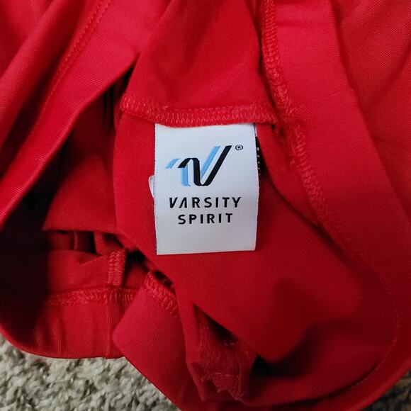 Varsity- Cheerleading 2 piece long sleeve high neck top and briefs- size Ad Sm - Picture 2 of 3